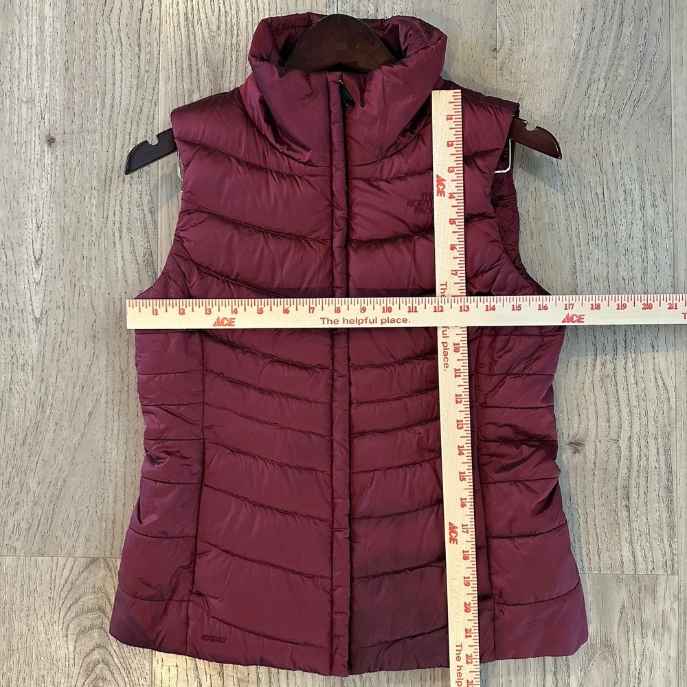 The North Face Puffer Vest Womens Small Red Goose Down 550 Quilted Aconcagua‎ - Picture 7 of 9